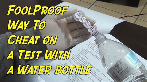 cheat on test water bottle|4 Ways to Cheat On a Test .